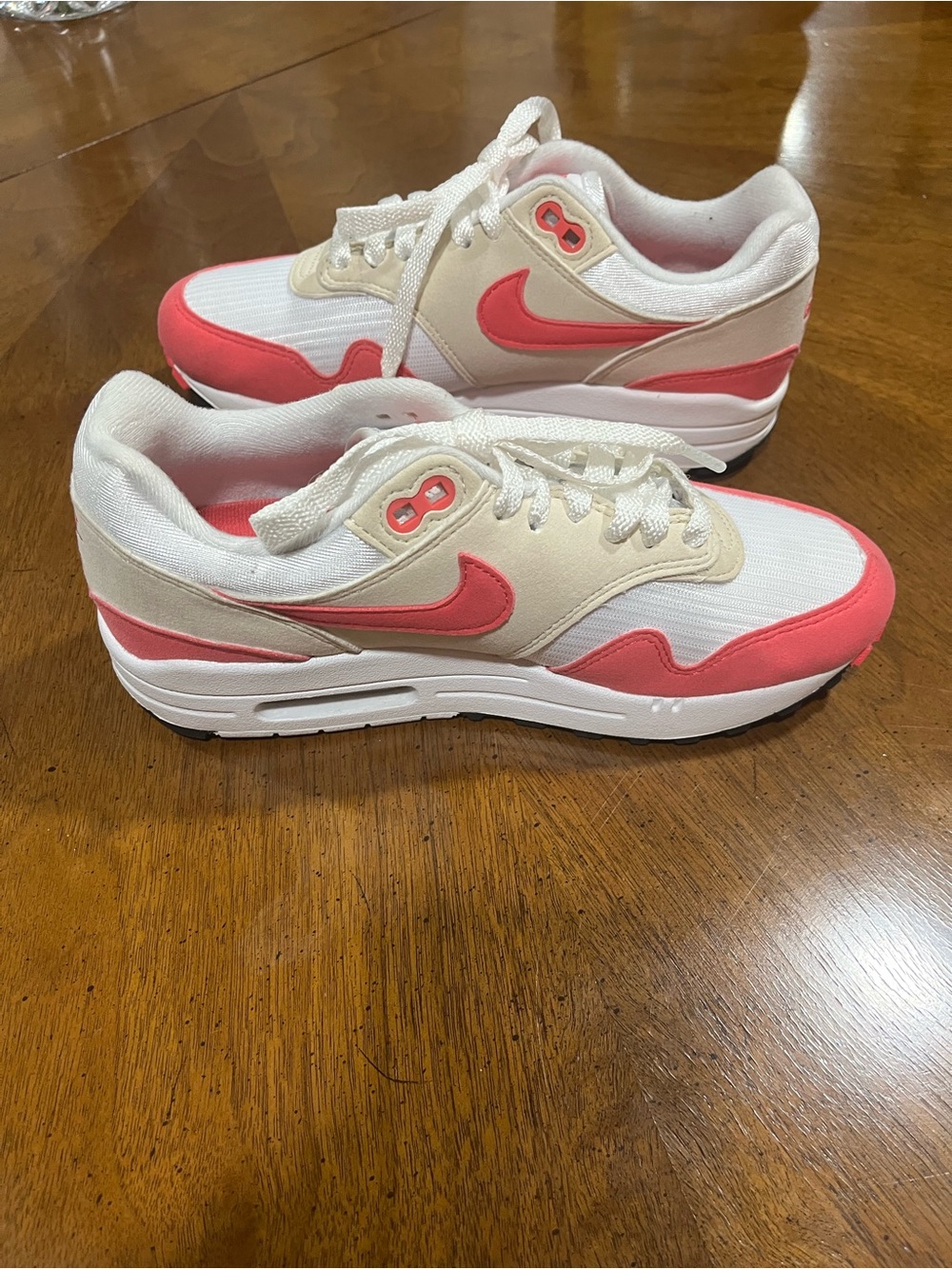Nike Women's Pink and Cream Athletic Shoes